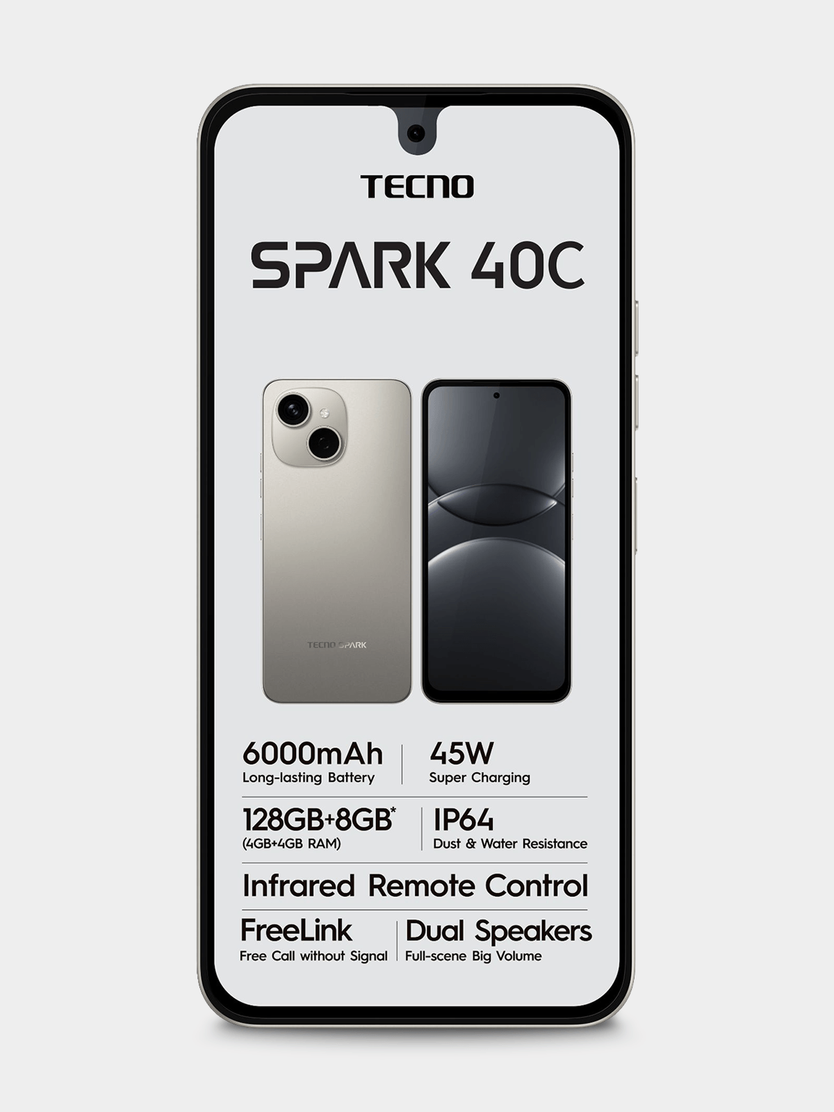 Tecno Spark 40C 4G 128GB